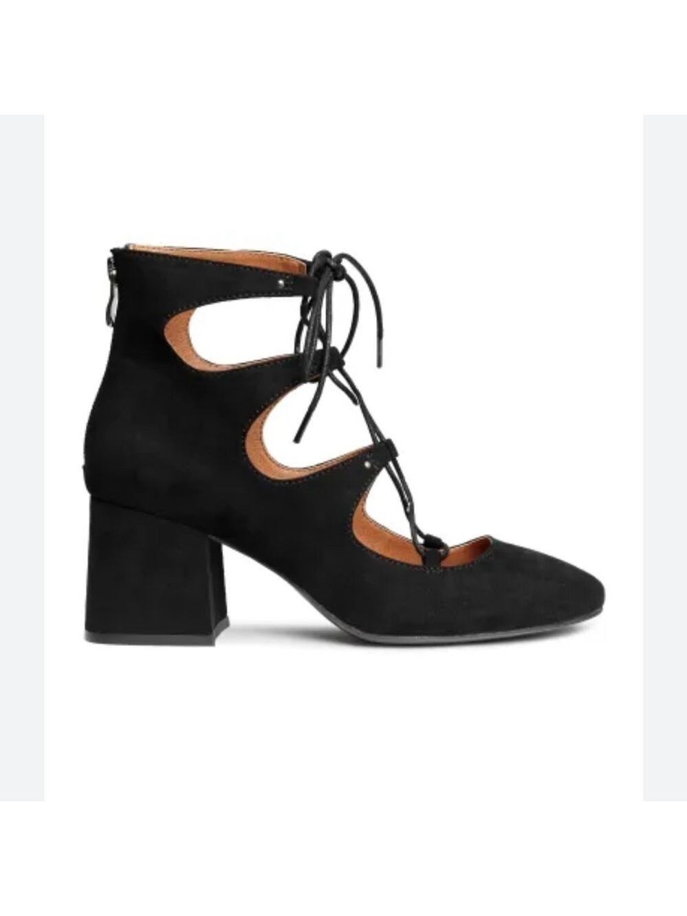 Women’s H&M Court Lace Faix Suede Wedge Sandals Size 7 US!